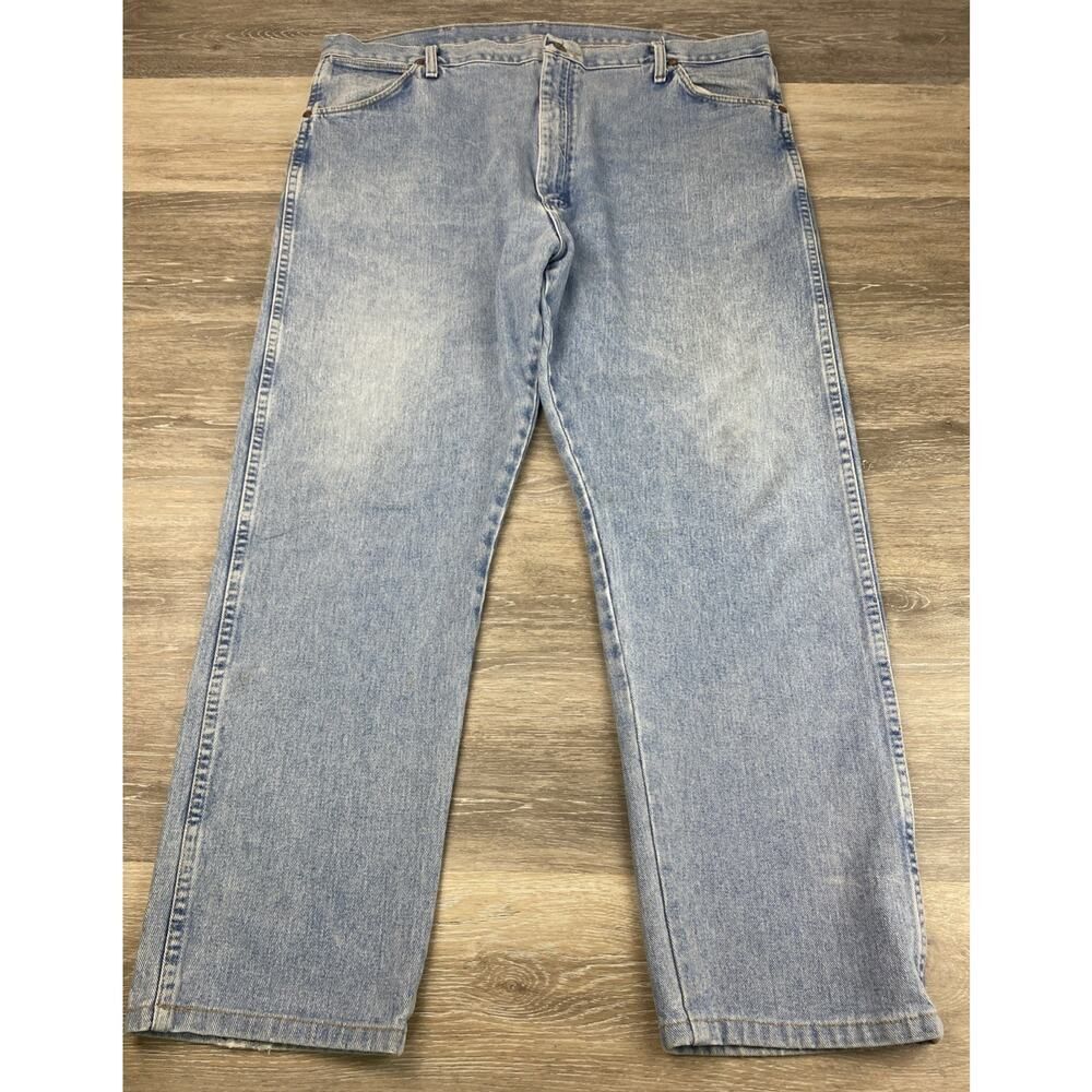 Wrangler Jeans Men's‎ 42x34 Fits 42x31 Blue 13MWZAW Cowboy Cut Western Denim
